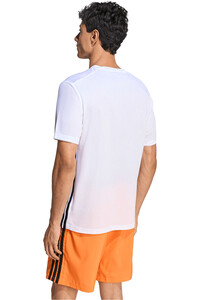 adidas camiseta fitness hombre ESSENTIALS BASE 3 STRIPES vista trasera