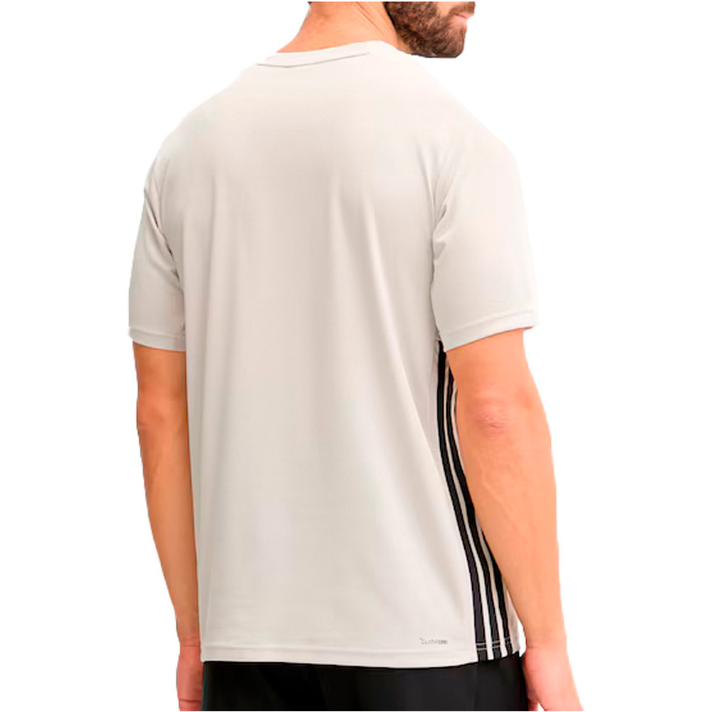 adidas camiseta fitness hombre ESSENTIALS BASE 3 STRIPES vista trasera