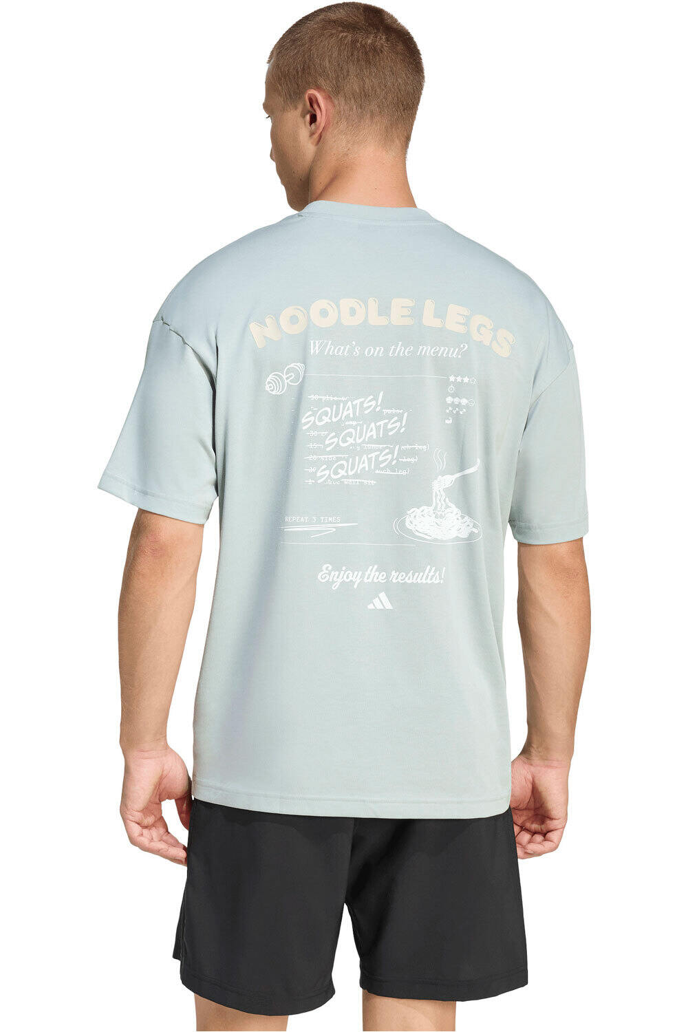 adidas camiseta fitness hombre ESTAMPADA ENTRENAMIENTO CLIMACOOL FUN vista trasera