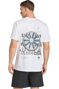 adidas camiseta fitness hombre M TECH G T vista trasera