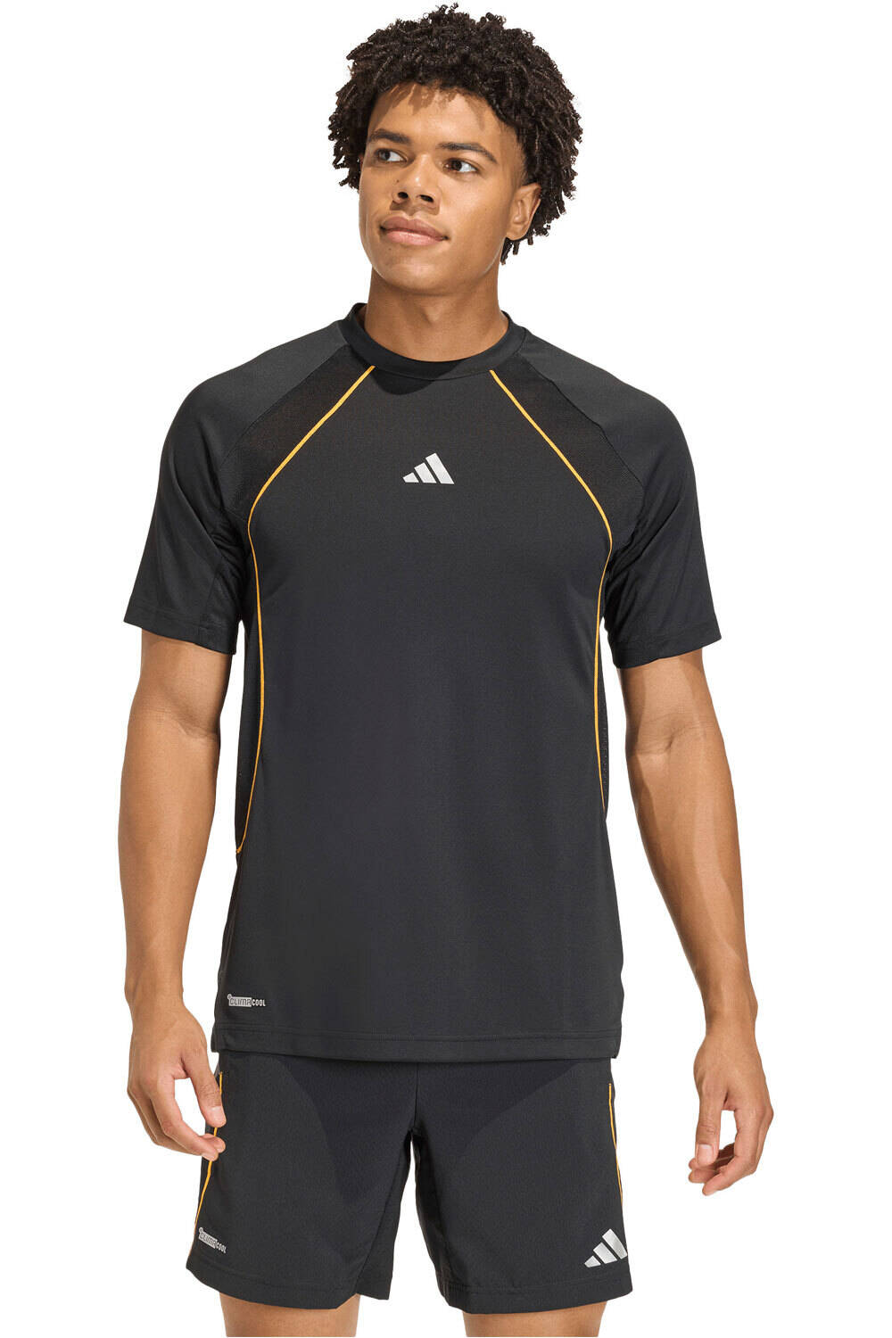 adidas camiseta fitness hombre TECH APPAREL CLIMACOOL vista frontal