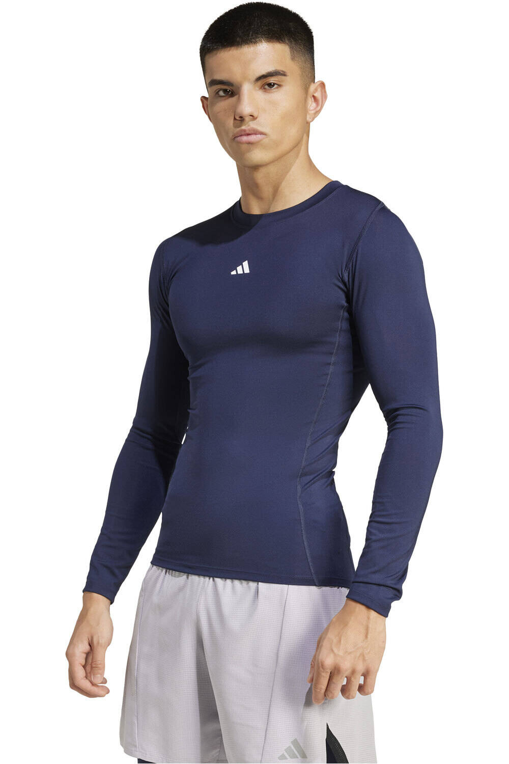 adidas camiseta fitness hombre TF LS TEE vista frontal