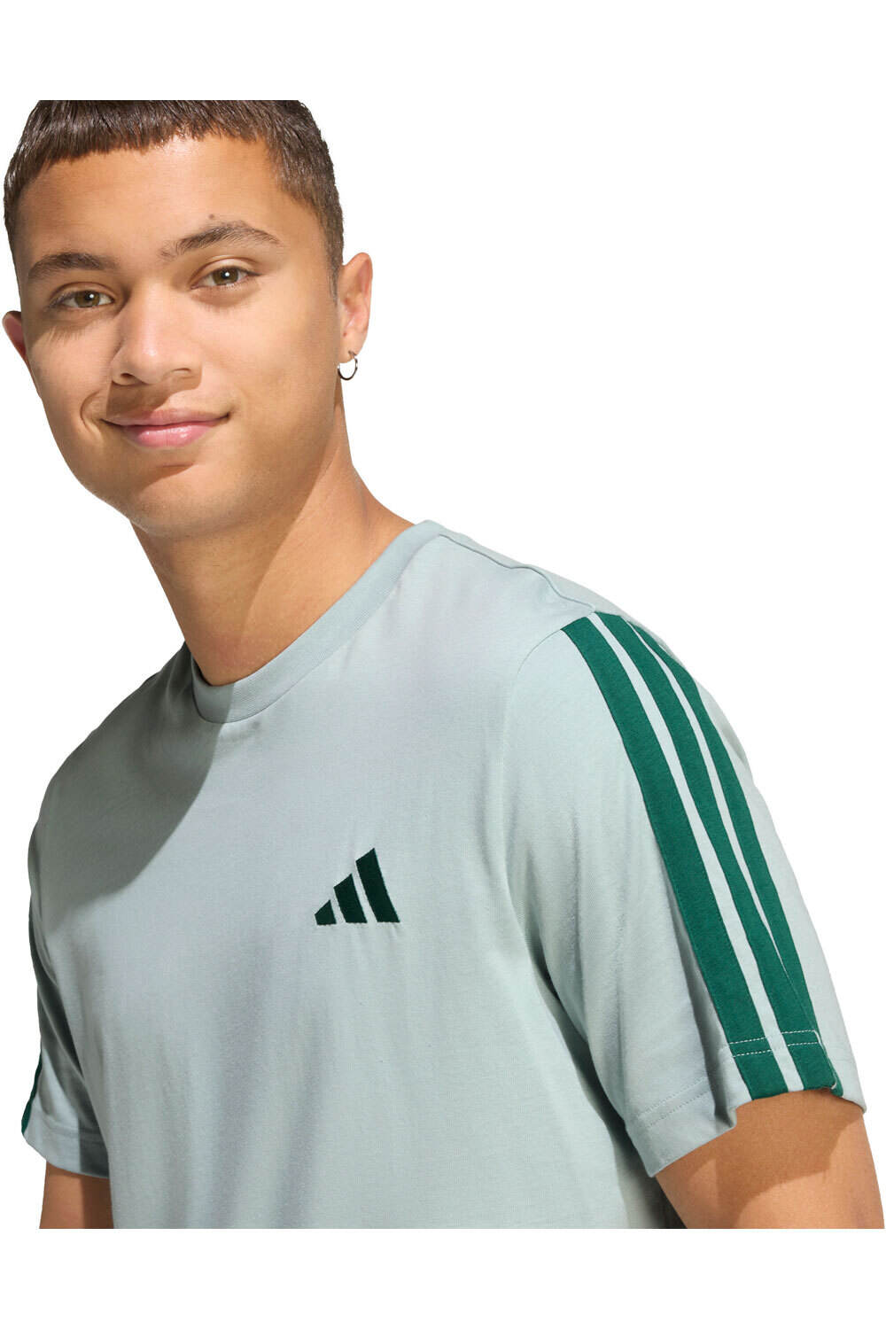 adidas camiseta manga corta hombre 3 BANDAS vista detalle