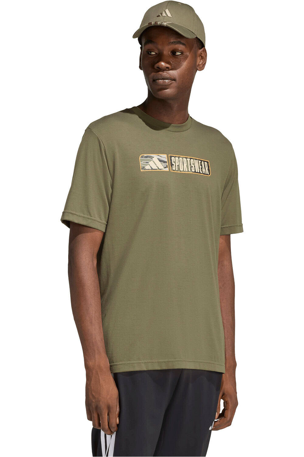 adidas camiseta manga corta hombre CAMUFLAJE CLIMACOOL LINEAR vista frontal