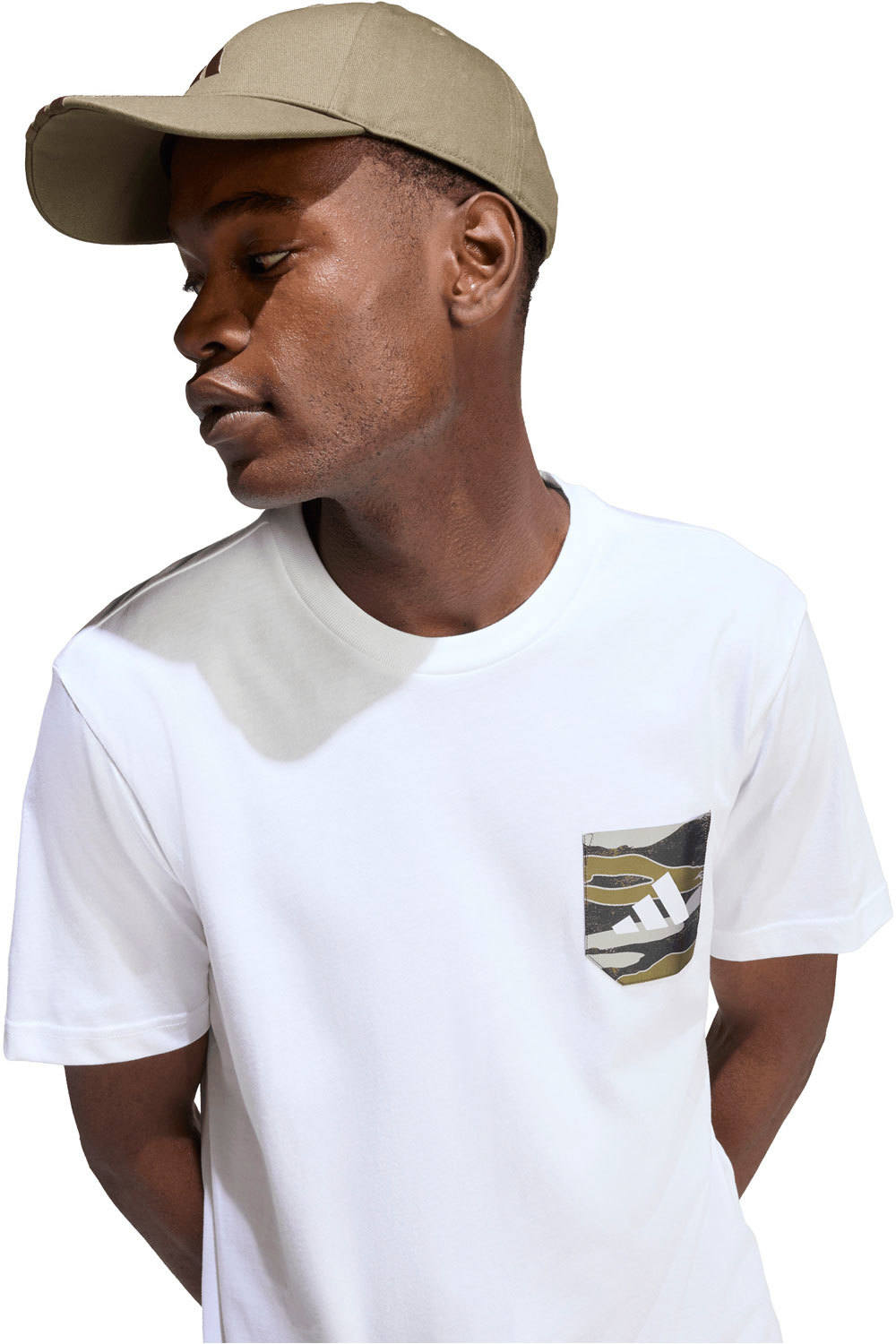 adidas camiseta manga corta hombre CAMUFLAJE POCKET vista frontal