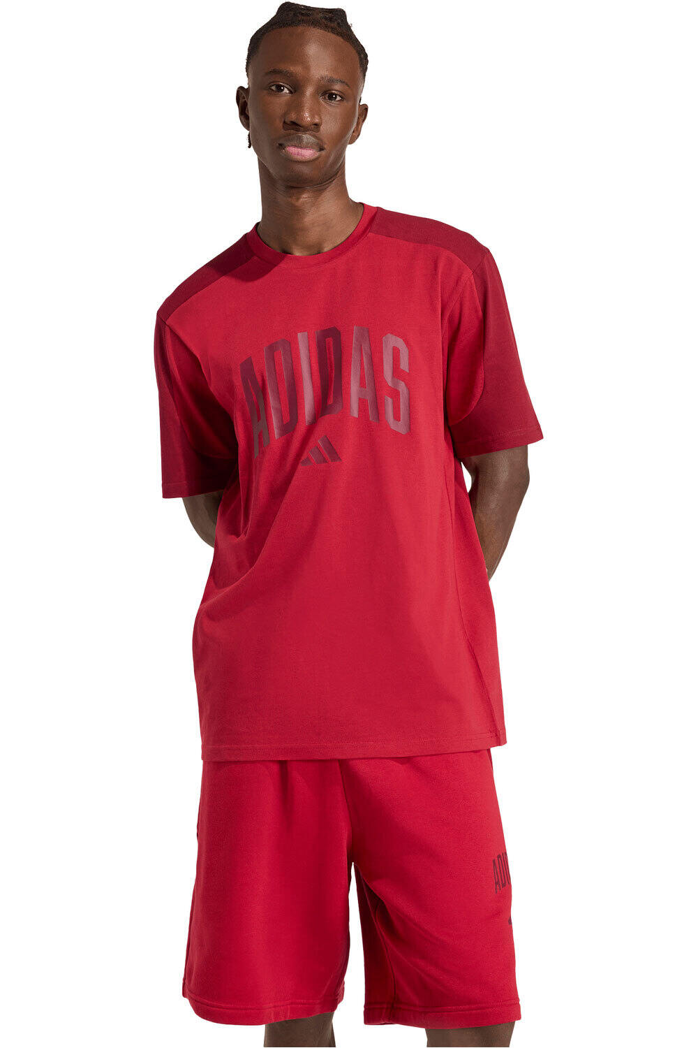 adidas camiseta manga corta hombre COLLEGE vista frontal