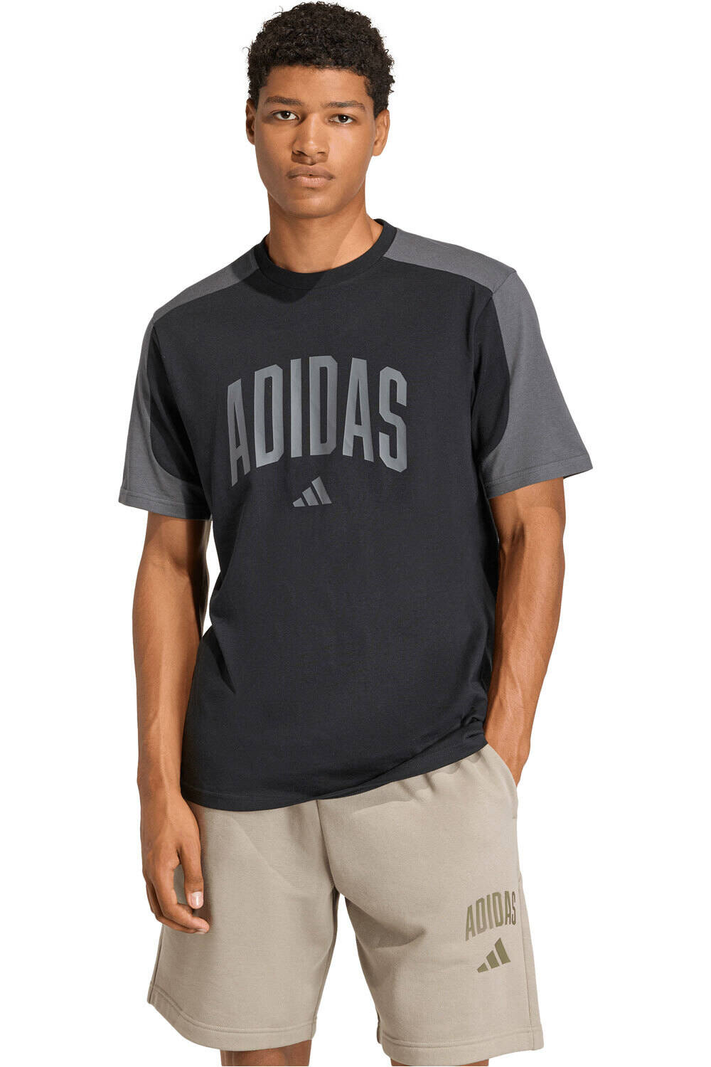 adidas camiseta manga corta hombre COLLEGE vista frontal