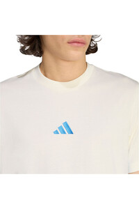 adidas camiseta manga corta hombre ESSENTIALS 3 STRIPES vista detalle