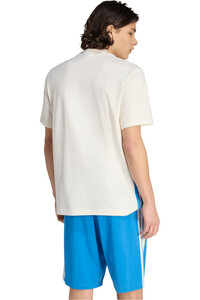 adidas camiseta manga corta hombre ESSENTIALS 3 STRIPES vista trasera