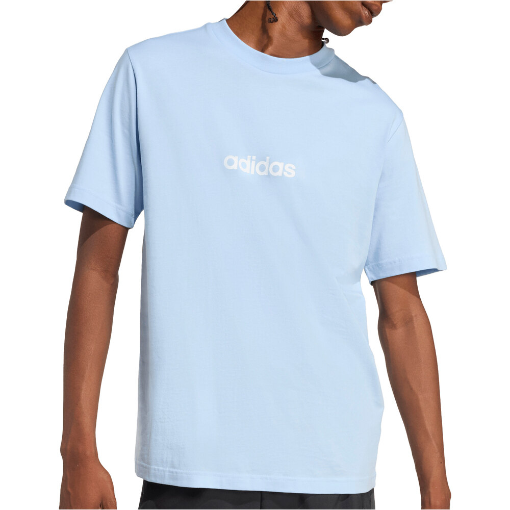 adidas camiseta manga corta hombre ESSENTIALS LINEAR SINGLE JERSEY vista detalle