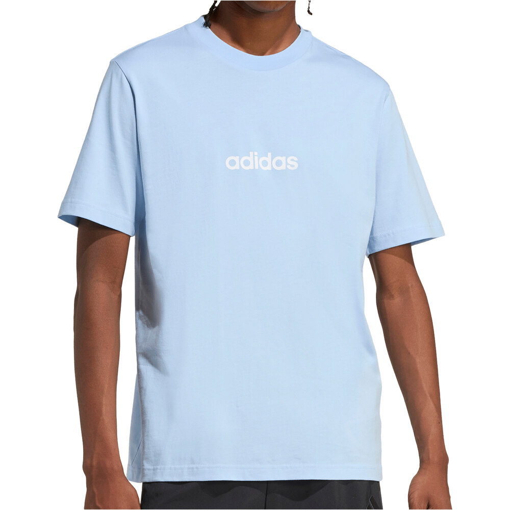 adidas camiseta manga corta hombre ESSENTIALS LINEAR SINGLE JERSEY vista frontal