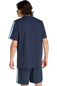 adidas camiseta manga corta hombre ESSENTIALS TRES RAYAS vista trasera