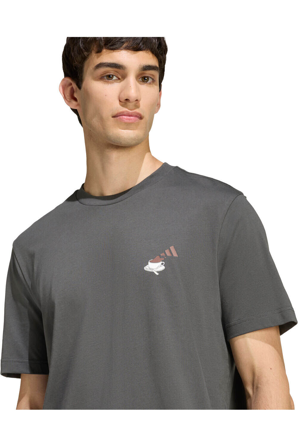 adidas camiseta manga corta hombre ESTAMPADA COFFEE CAFE CHEESECAKE vista detalle