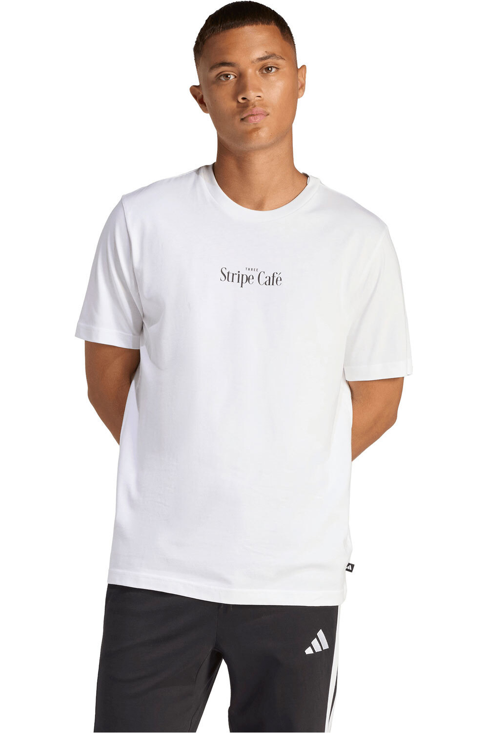 adidas camiseta manga corta hombre ESTAMPADA COFFEE CAFE DONUT BOX vista frontal