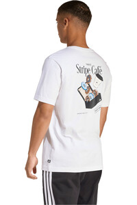 adidas camiseta manga corta hombre ESTAMPADA COFFEE CAFE DONUT BOX vista trasera