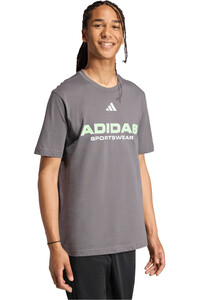 adidas camiseta manga corta hombre ESTAMPADA HOUSE OF TIRO LINEAR vista detalle