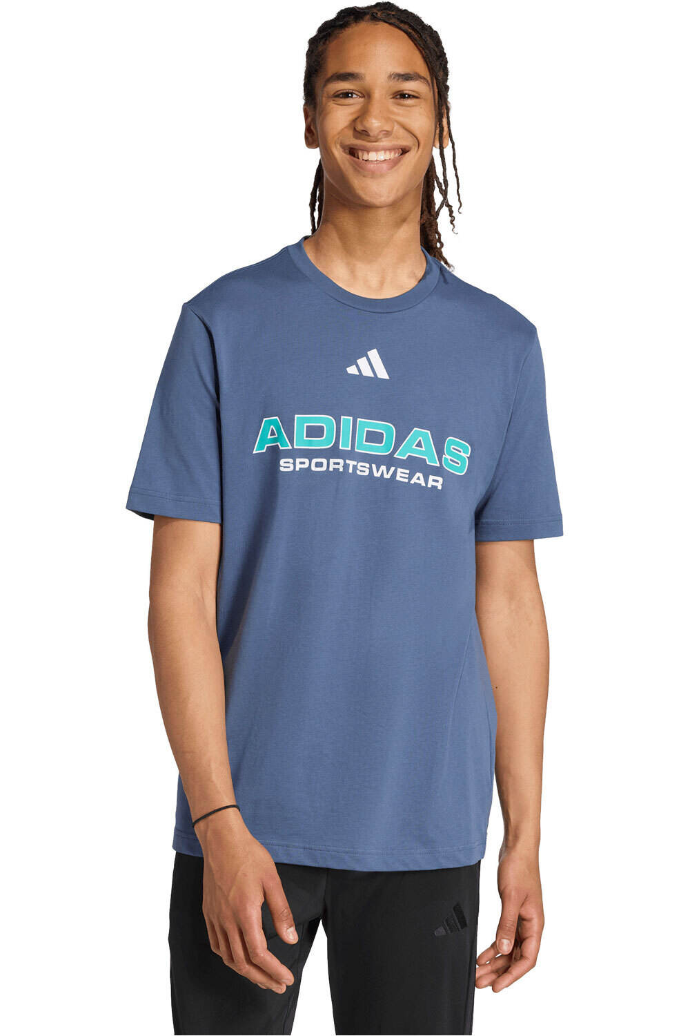 adidas camiseta manga corta hombre ESTAMPADA HOUSE OF TIRO LINEAR vista frontal