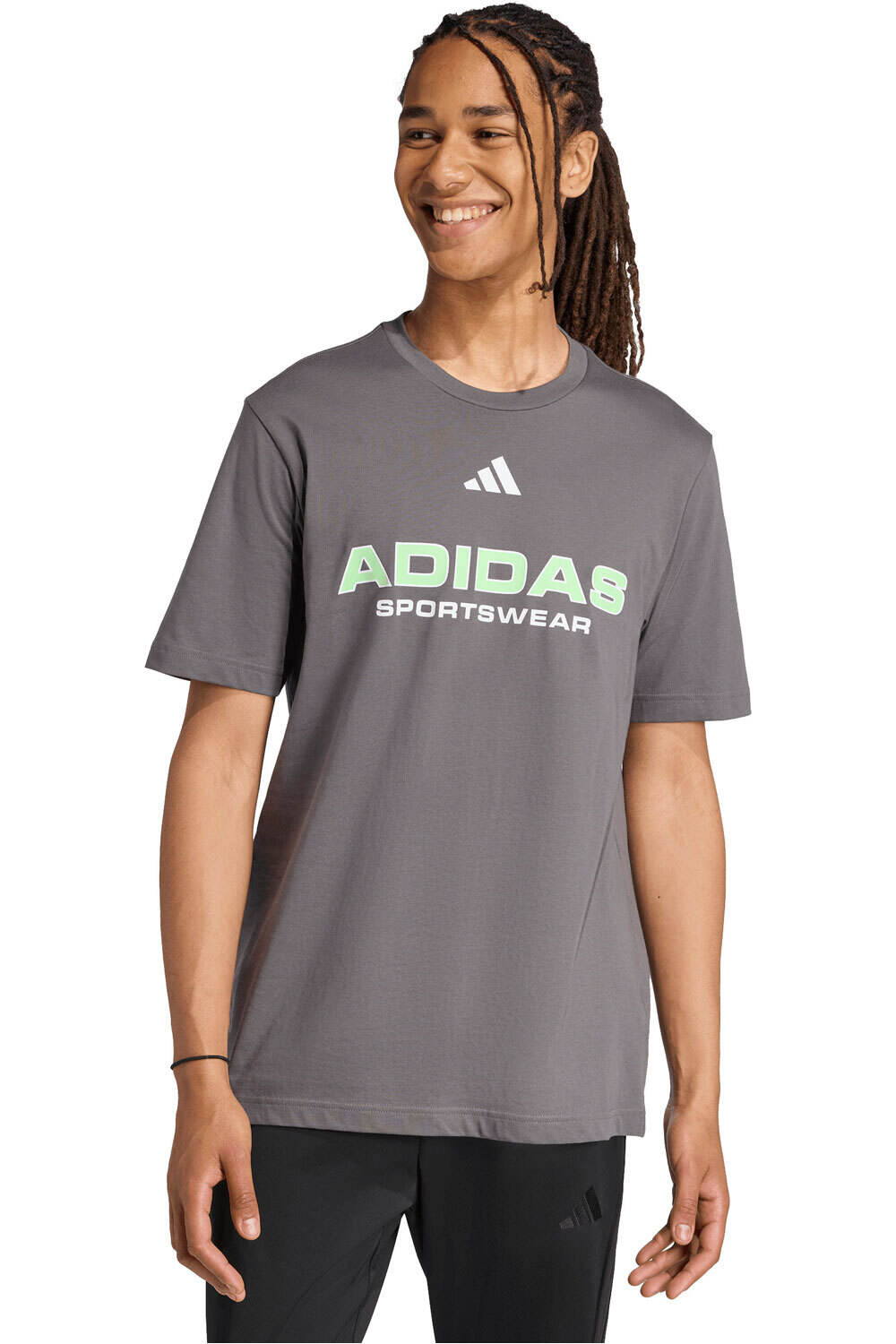 adidas camiseta manga corta hombre ESTAMPADA HOUSE OF TIRO LINEAR vista frontal