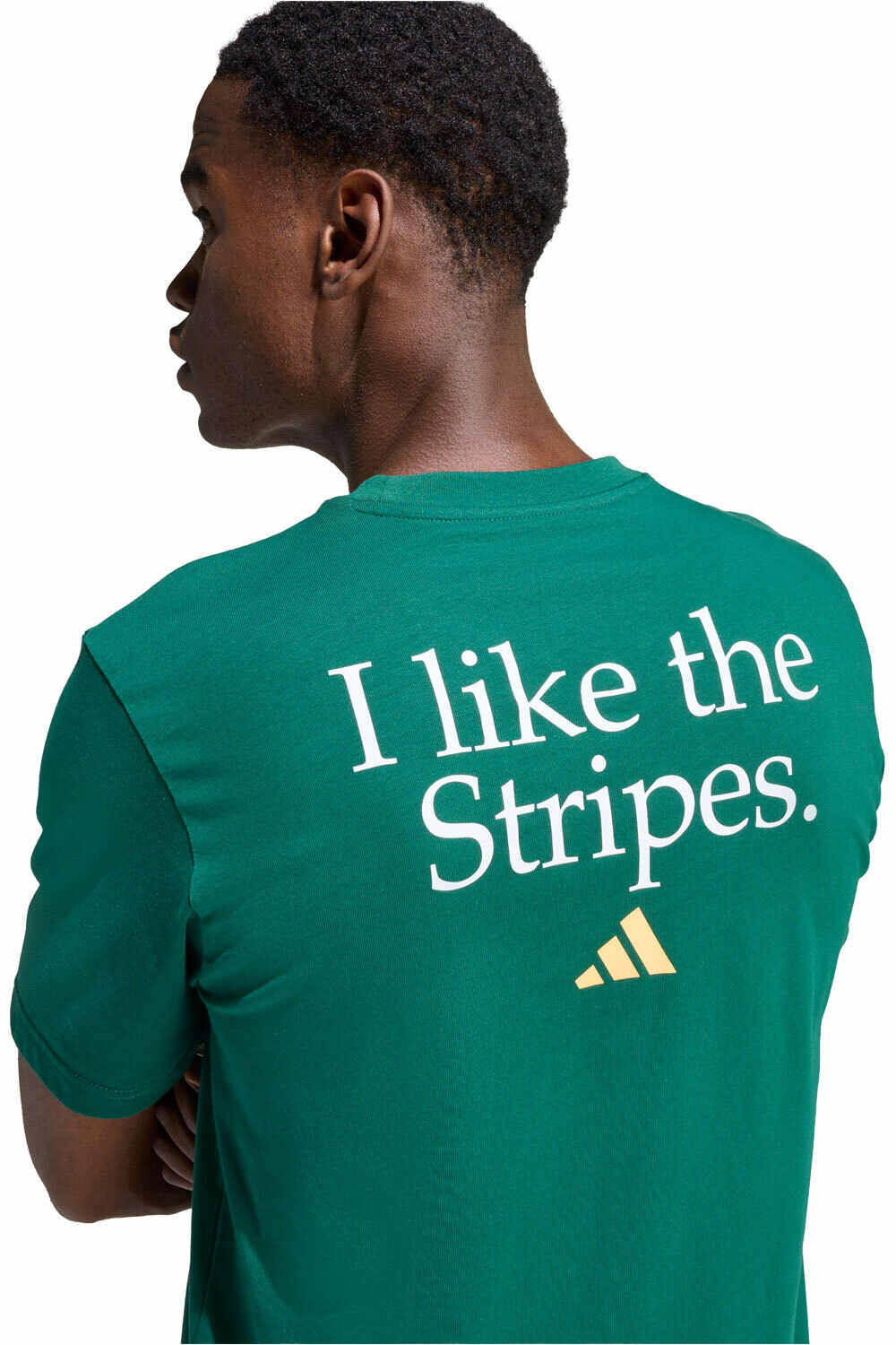 adidas camiseta manga corta hombre ESTAMPADA I LIKE THE STRIPES vista detalle