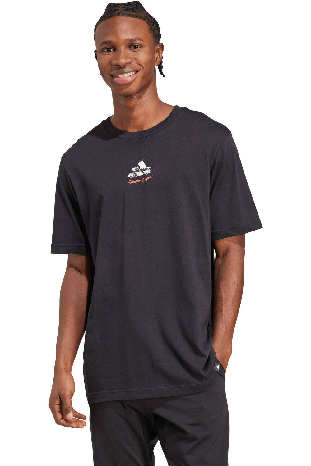 adidas camiseta manga corta hombre ESTAMPADA MEMORIES OF SPORT GALLERY vista frontal
