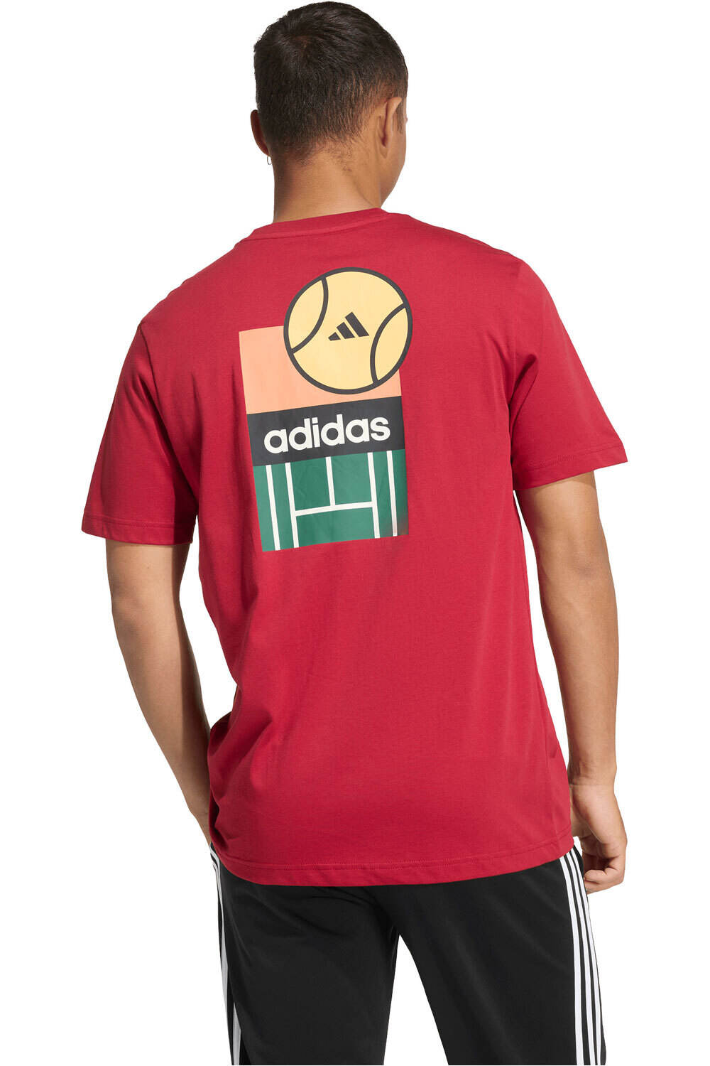 adidas camiseta manga corta hombre ESTAMPADA MEMORIES OF SPORT POSTER vista trasera