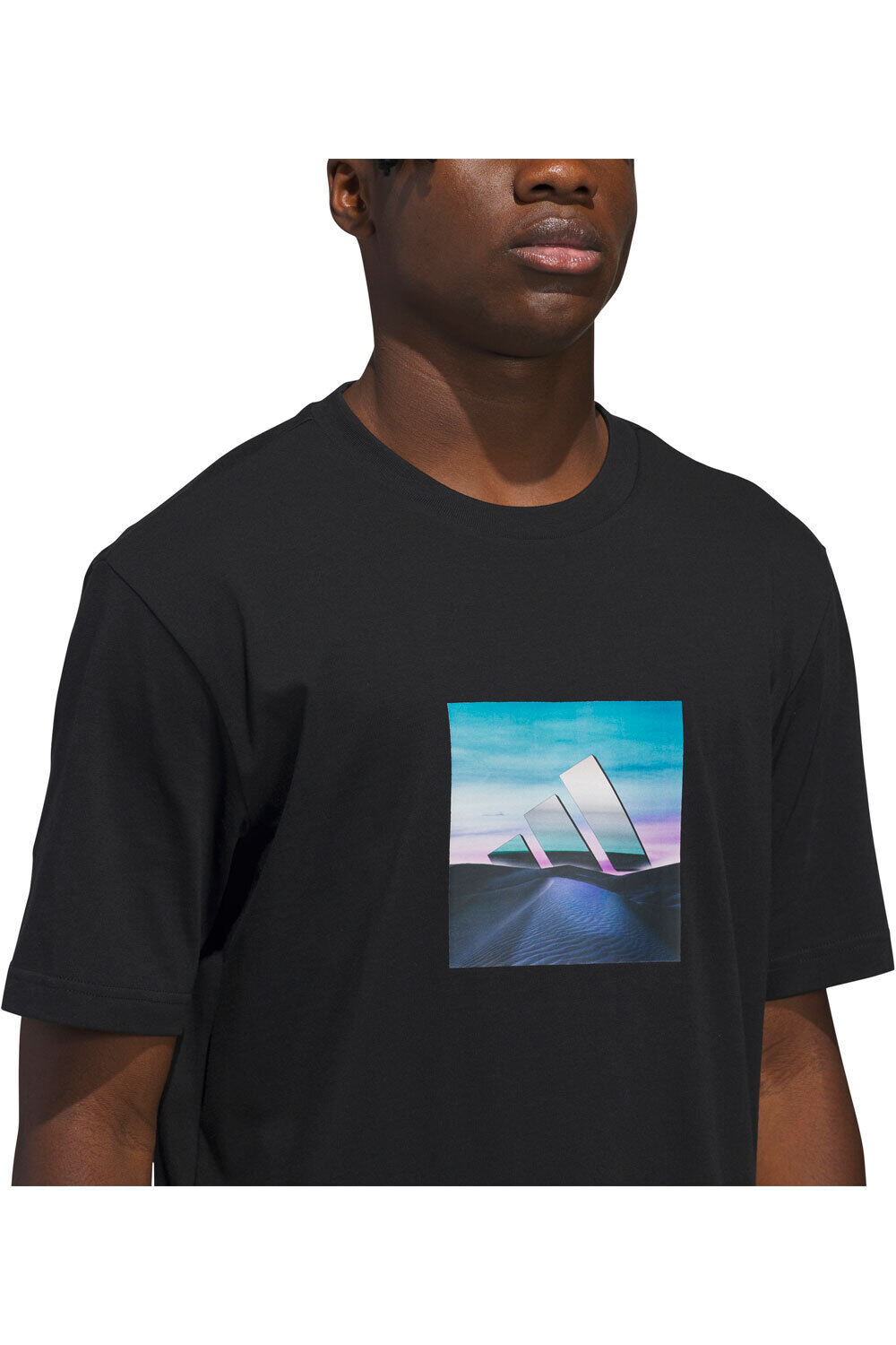 adidas camiseta manga corta hombre ESTAMPADA SUMMER HEAT vista detalle