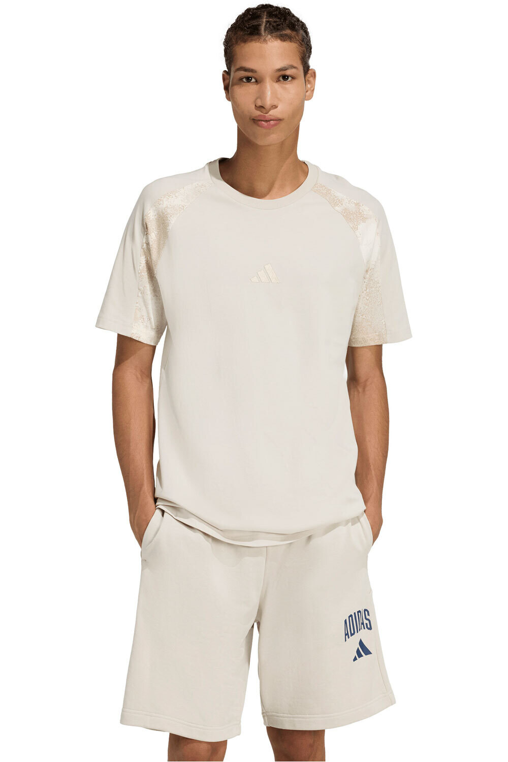 adidas camiseta manga corta hombre ESTAMPADO DE CAMUFLAJE vista frontal