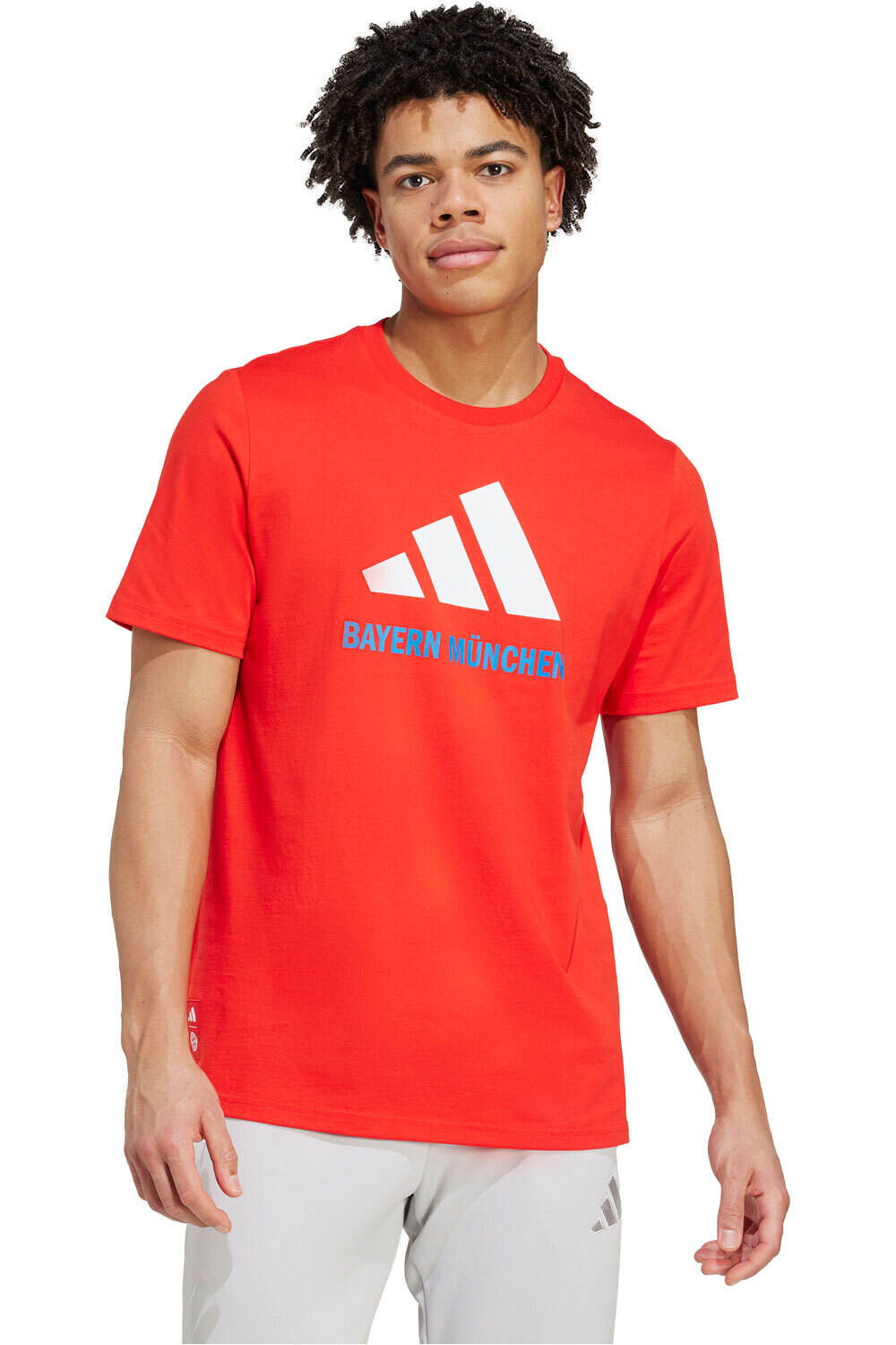 adidas camiseta manga corta hombre FCB SZN GR TE2 vista frontal