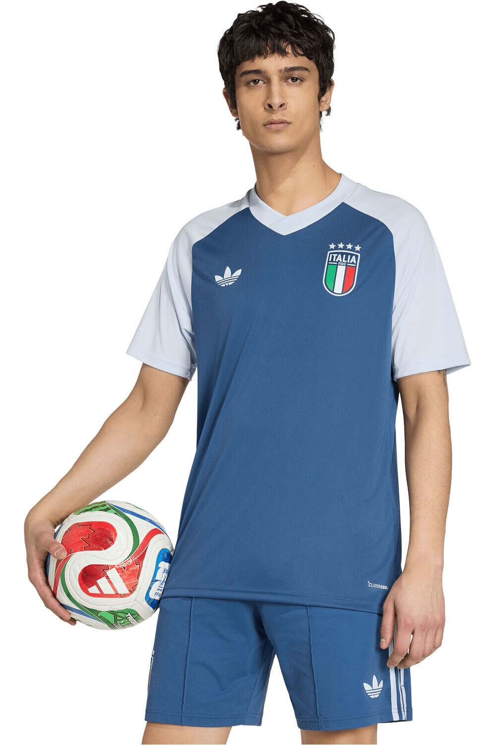 adidas camiseta manga corta hombre FIGC PRESHI A vista frontal