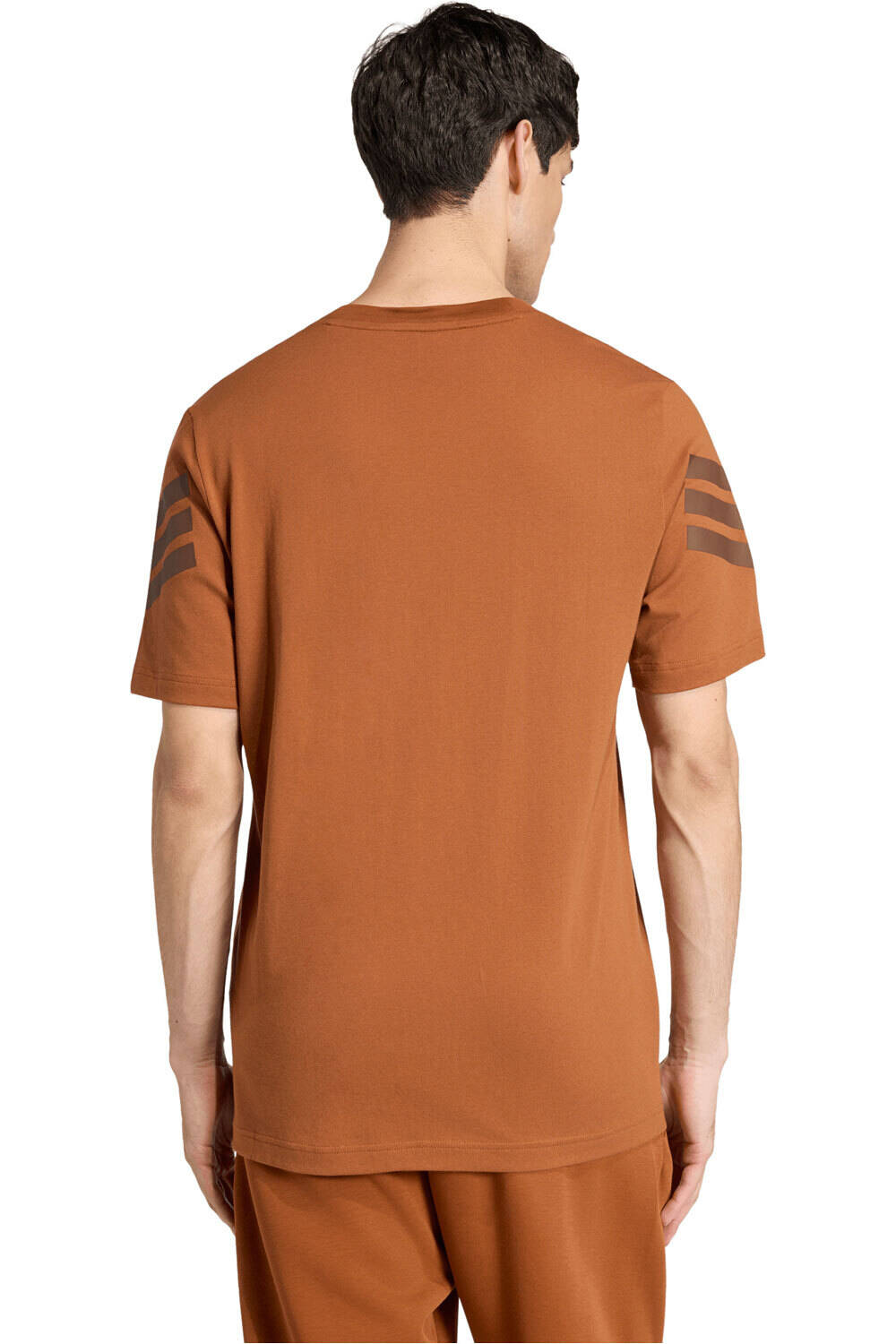 adidas camiseta manga corta hombre FUTURE ICONS 3 BANDAS vista trasera