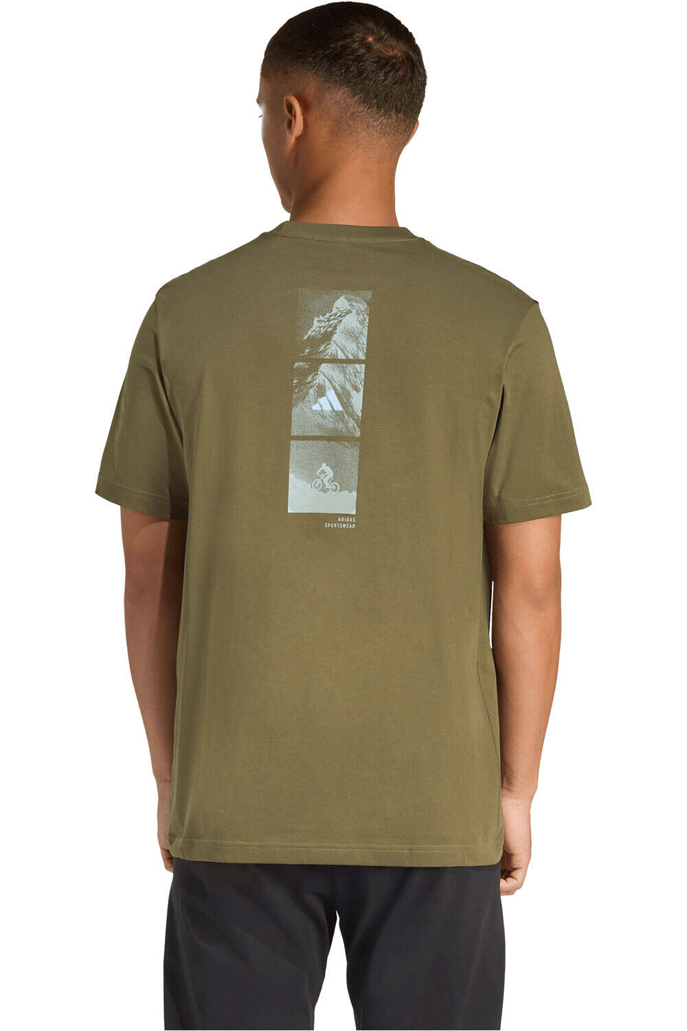 adidas camiseta manga corta hombre GRAFICO CICLISMO MONTANA AIRE LIBRE vista trasera