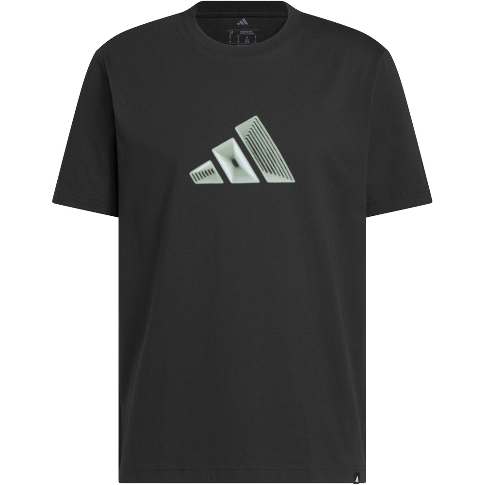 adidas camiseta manga corta hombre GRFICA 3-BAR vista trasera