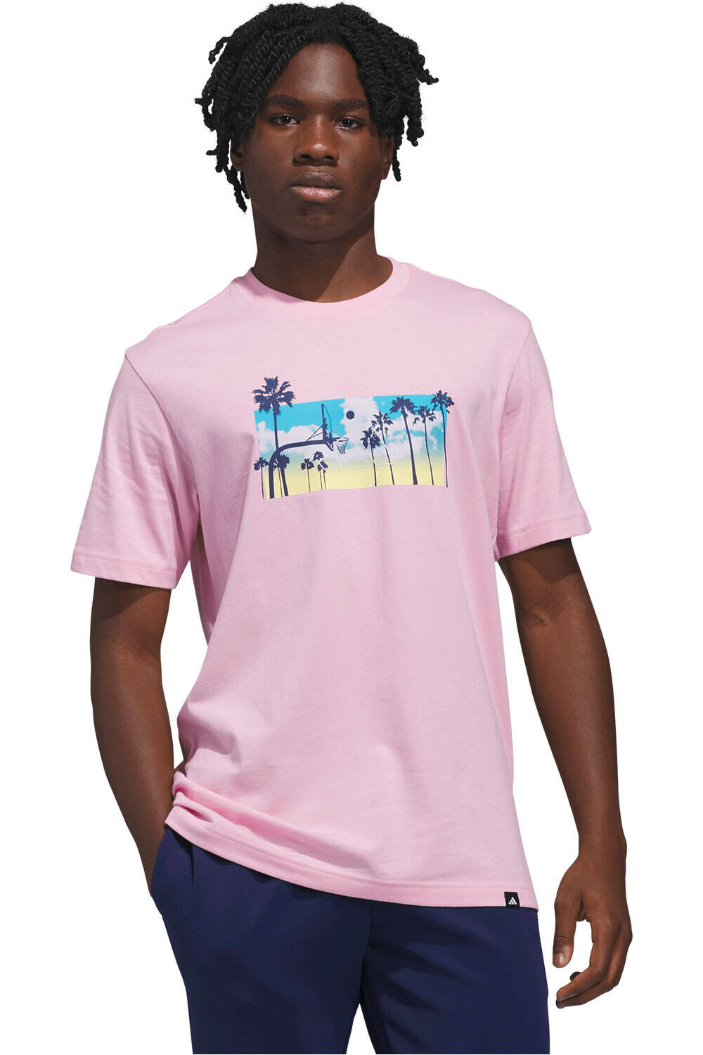 adidas camiseta manga corta hombre GRFICA SUMMER SUNSET vista frontal