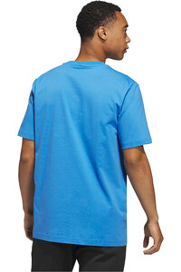 adidas camiseta manga corta hombre GRFICO DE 3 BARRAS vista trasera