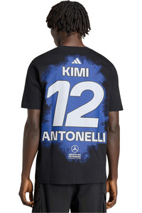adidas camiseta manga corta hombre KIMI ANTONELLI NAME & NUMBER vista trasera