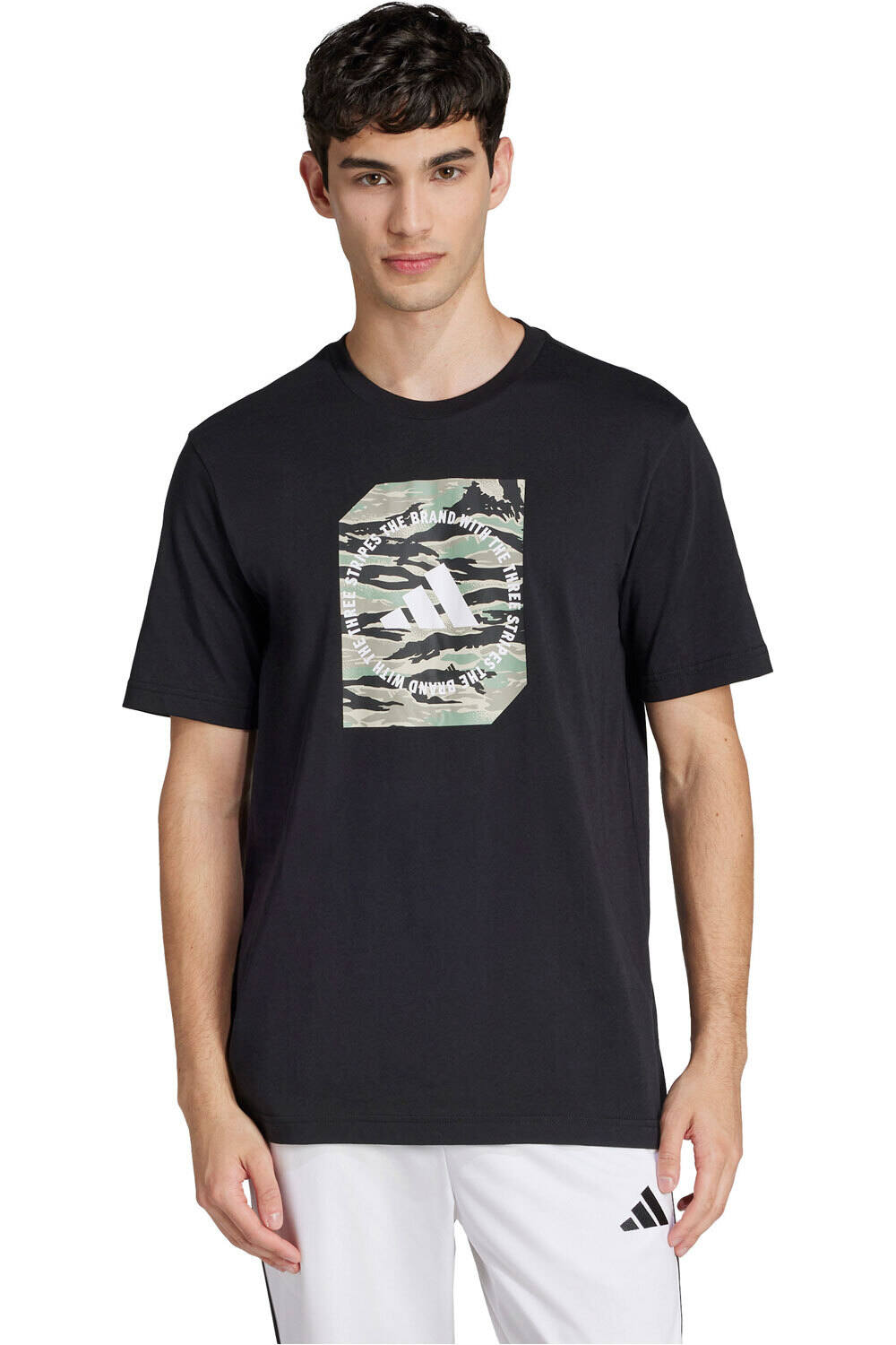 adidas camiseta manga corta hombre M C CAMO BOX T vista frontal
