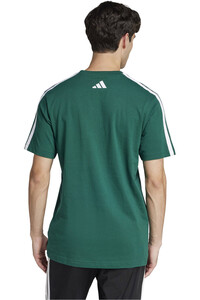 adidas camiseta manga corta hombre M C COLLEG TEE vista trasera