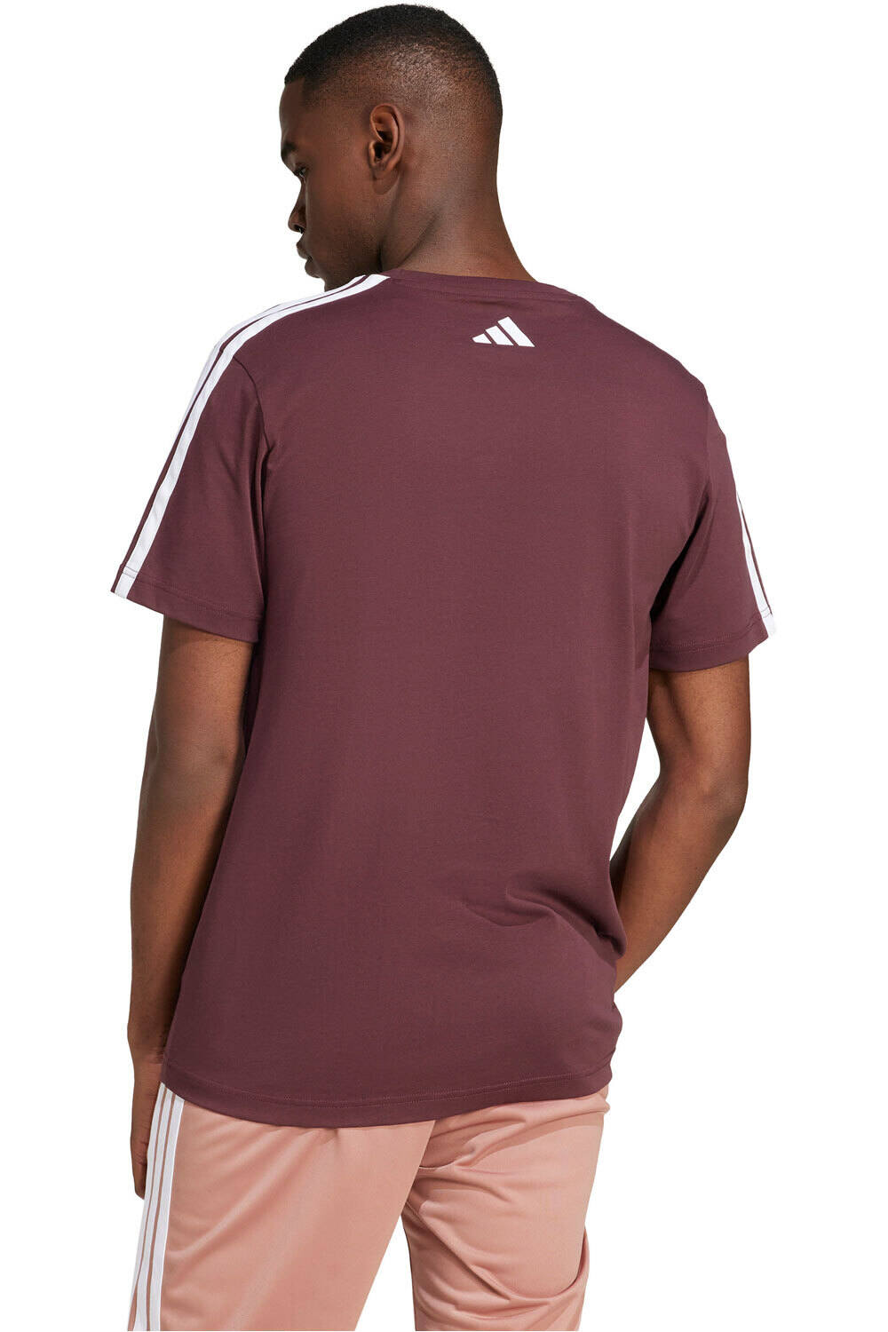 adidas camiseta manga corta hombre M C COLLEG TEE vista trasera