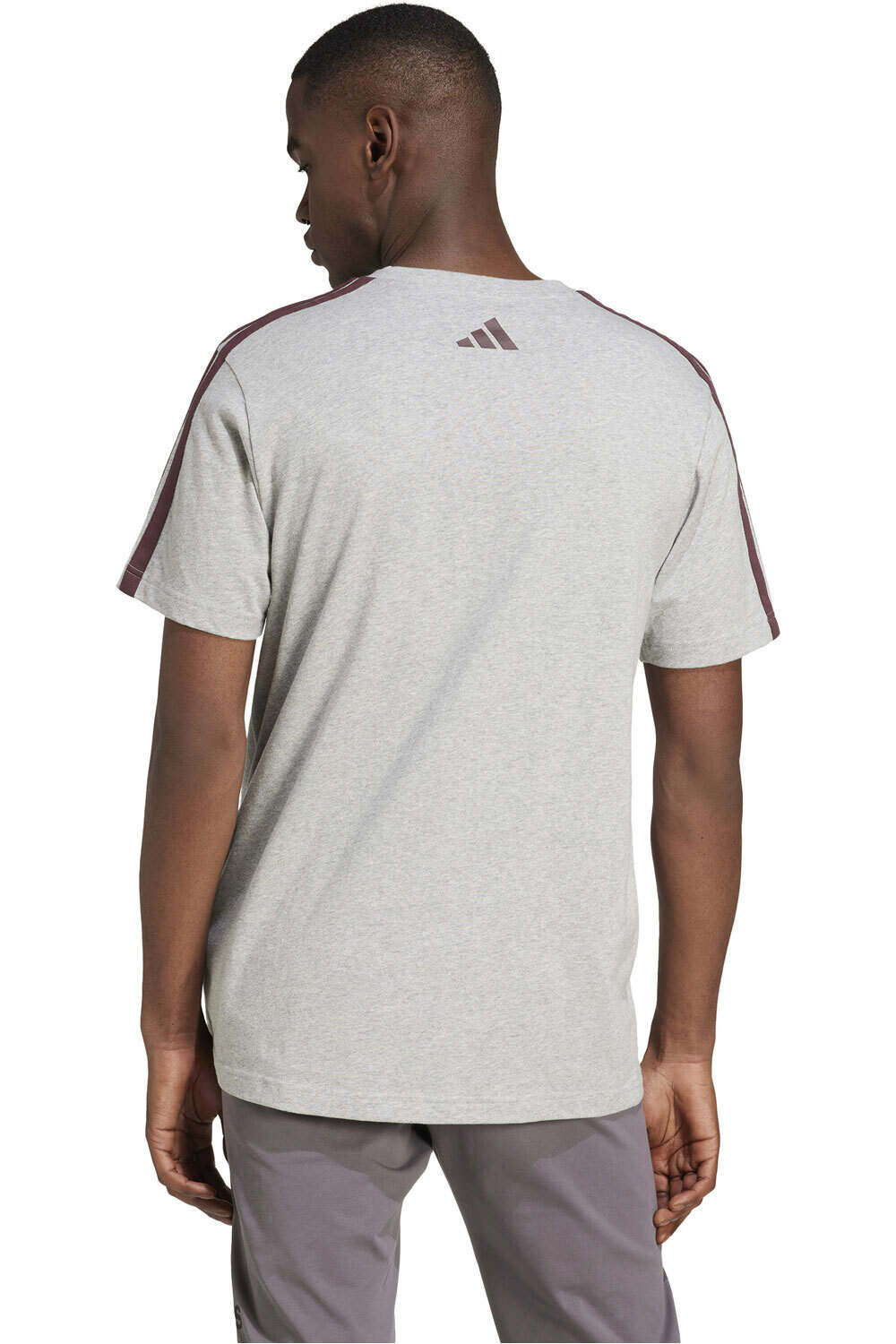 adidas camiseta manga corta hombre M C COLLEG TEE vista trasera