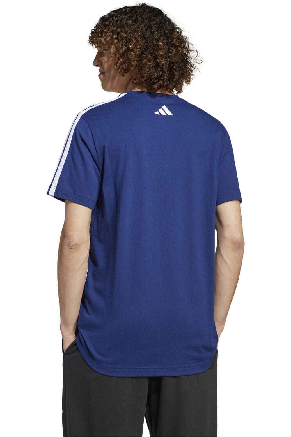 adidas camiseta manga corta hombre M C COLLEG TEE vista trasera