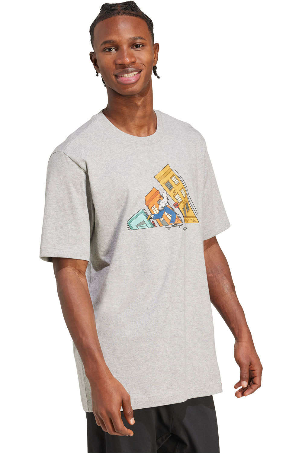 adidas camiseta manga corta hombre M DDL SKATE T vista detalle