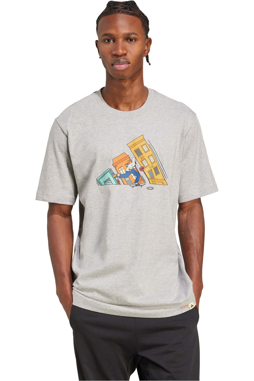 adidas camiseta manga corta hombre M DDL SKATE T vista frontal