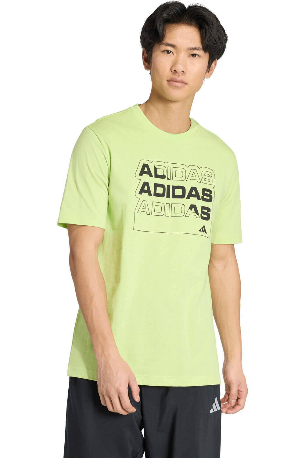 adidas camiseta manga corta hombre M MULTI L TEE vista frontal
