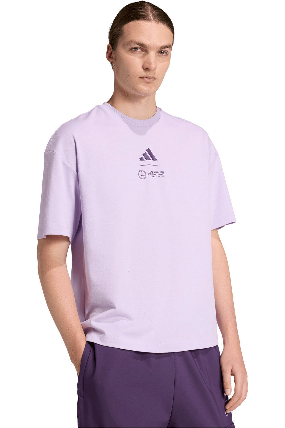 adidas camiseta manga corta hombre MERCEDES - AMG PETRONAS FORMULA 1 vista detalle