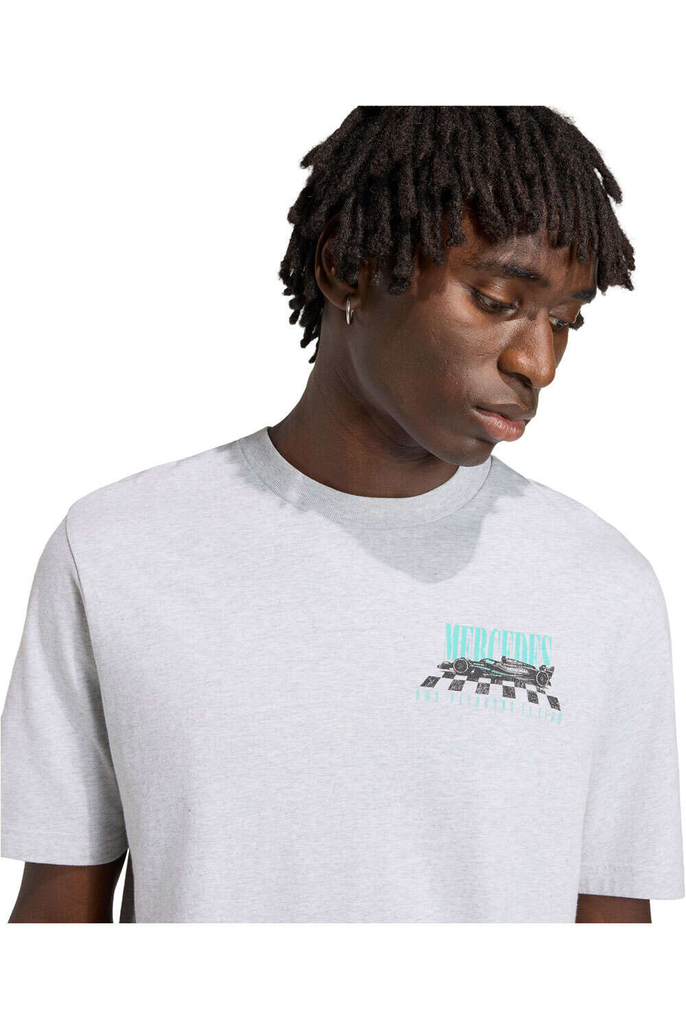 adidas camiseta manga corta hombre MERCEDES-AMG PETRONAS F1 GRAPHIC TEE vista detalle