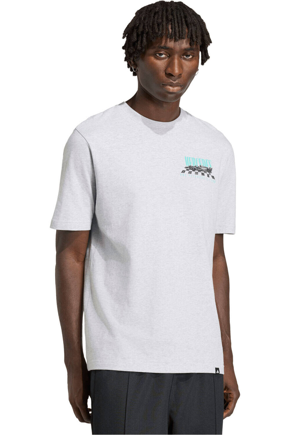 adidas camiseta manga corta hombre MERCEDES-AMG PETRONAS F1 GRAPHIC TEE vista frontal
