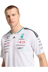 adidas camiseta manga corta hombre MERCEDES-AMG PETRONAS F1 OFICIAL vista detalle