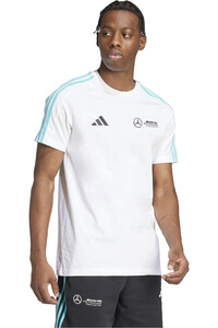 adidas camiseta manga corta hombre MERCEDES AMG PETRONAS F1 TEAM DNA vista detalle