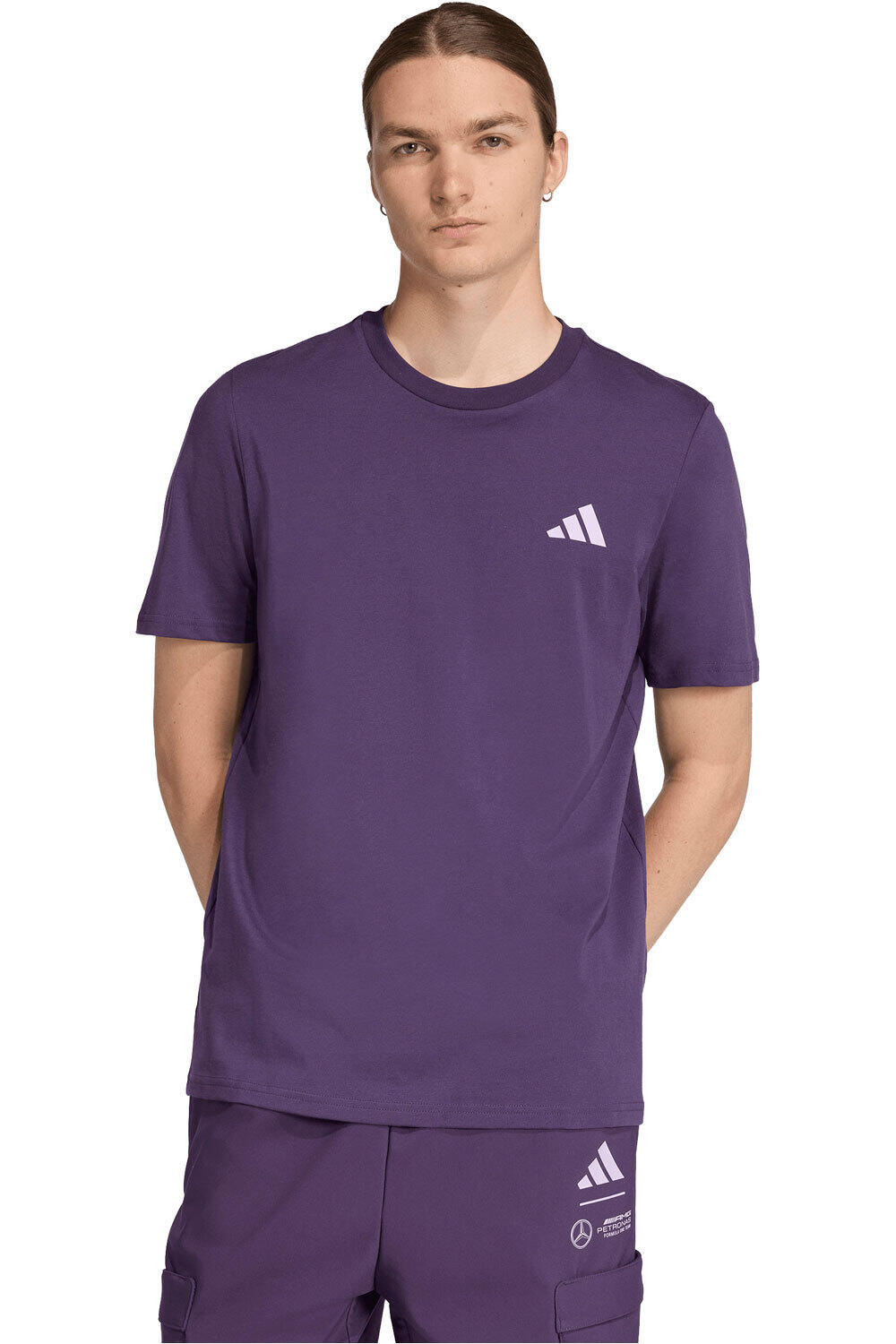 adidas camiseta manga corta hombre MERCEDES-AMG PETRONAS F1 vista frontal