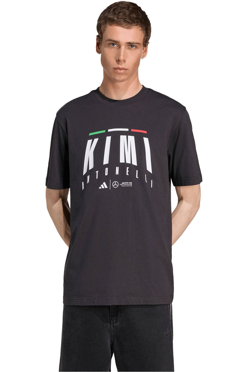 adidas camiseta manga corta hombre MERCEDES F1 ANTONELLI vista frontal